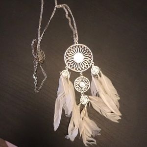 Dream catcher long necklace